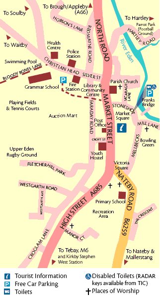 Town Map Of Kirkby Stephen   Kirkbystephentownmap 