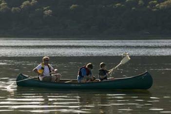 Canoeing on Ullswater photo by Tony West courtesy of the Cumbria Photo Library