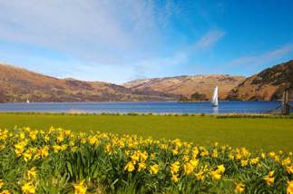 Sailing on Ullswater photo by Brian Sherwen courtesy the Cumbria Photo Library