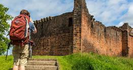 Penrith Castle walker photo by John Burrows Photography