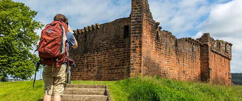 Penrith Castle walker photo by John Burrows Photography